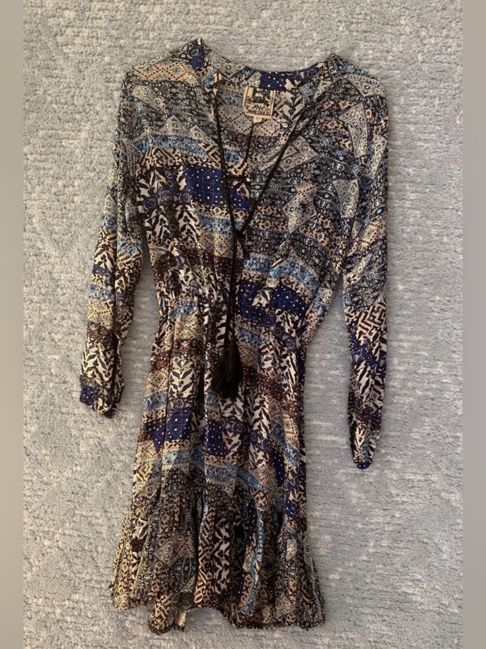 Jaase Boho Tassel Dress NWT